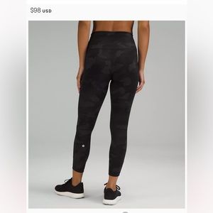 GUC Lululemon high rise tights size 6 camo